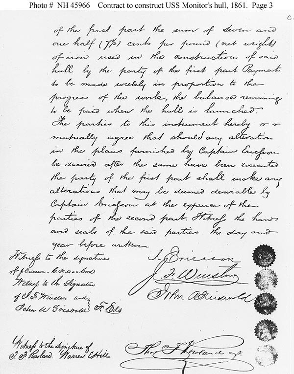USS Monitor Original Contract Page Three.jpg