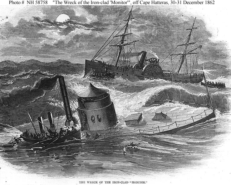 USS Monitor Wreck (The Sinking of the Monitor).jpg